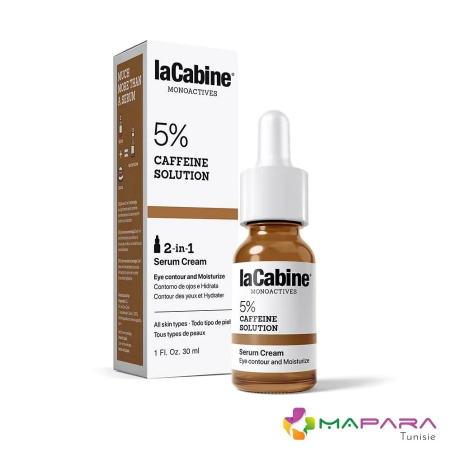 La Cabine Monoactives 5% Caffeine Solution Sérum Crème 30ml – Yeux et Lèvres / Contour des yeux | La Cabine - Visage Tunisie | M