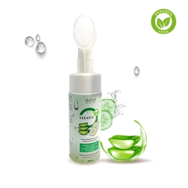 Azal Clean’s Mousse Démaquillante au Aleo Vera et Concombre 150 ml – Démaquillants, nettoyants visage / Lait, mousse, émulsion |
