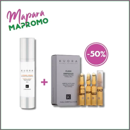 Kuora Pack Vitamine C & Anti-Age 4 AMPOULES * 2 ML (-50%) | KUORA - Visage Tunisie | Miral Parapharmacie