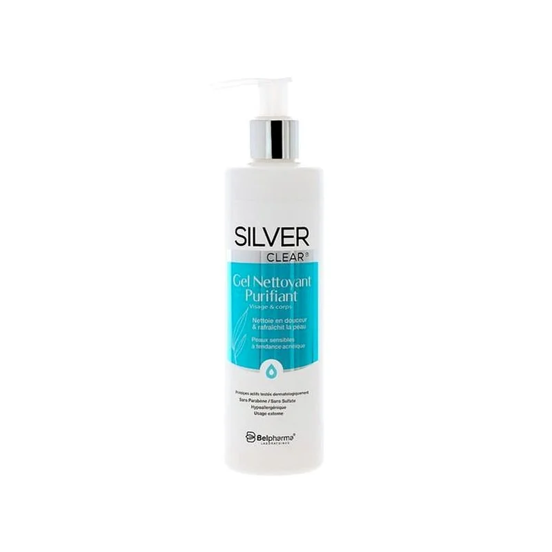 SILVER Clear Gel Nettoyant Purifiant 200 ml SILVER Clear Gel Nettoyant Purifiant 200 ml