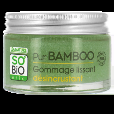 SO BIO Pur Bamboo Gommage Lissant Désincrustant 50ml – Masques visage et gommage | SO BiO - Visage Tunisie | Miral Parapharmacie