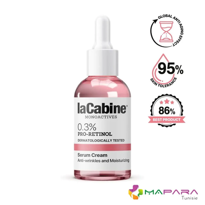 La Cabine Monoactives 0,3% Pro-Retinol Sérum Crème 30ml
