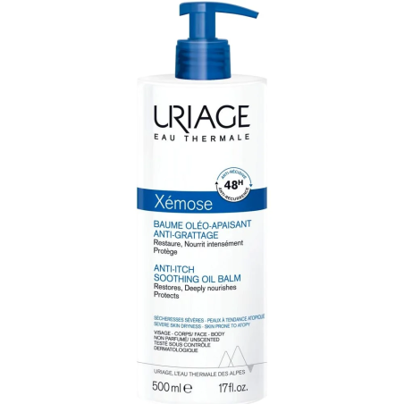 Uriage Xémose Baume Oléo-Apaisant Anti-Grattage 500ml – Soins apaisants | URIAGE - Visage Tunisie | Miral Parapharmacie