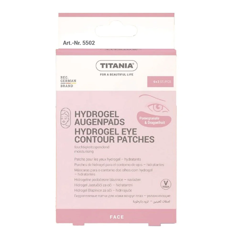 TITANIA Patchs Hydrogel pour Contour des Yeux 6×2