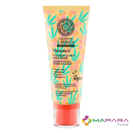 Natura Siberica C BERRICA Masque Visage Super Vitaminé Vitamine C 100ml | Natura Siberica - Visage Tunisie | Miral Parapharmacie