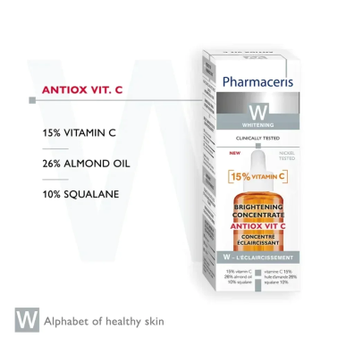 Pharmaceris W Antiox Vitamine C 15% Concentré Eclaircissant 30ml – Soins peau grasse, mixte et acné / Soins Spécifiques | Pharma