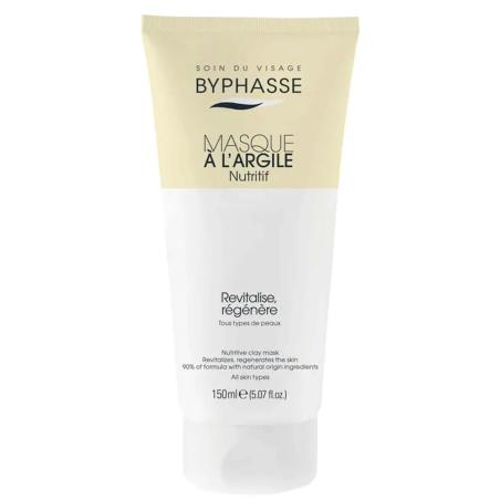 BYPHASSE Masque à L’argile Nutritif 150ml – Masques visage et gommage | Byphasse - Visage Tunisie | Miral Parapharmacie