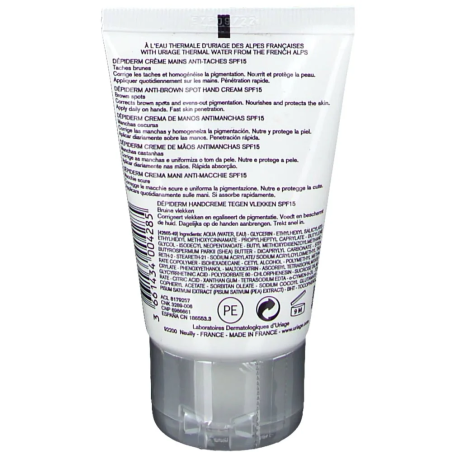 URIAGE DEPIDERM Creme Mains Anti-Taches Brunes SPF15 50ml