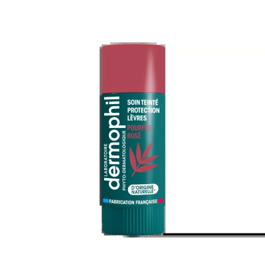 Dermophil stick lèvres protection Teinté Pourpre rosé – Yeux et Lèvres / Sticks baumes lèvres et réparateurs | Dermophil - Visag
