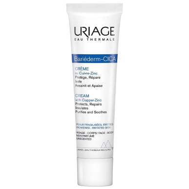 Uriage Bariéderm Cica Crème Cuivre-Zinc Réparatrice Peaux Abimées 40 ml – soins des cicatrices | URIAGE - Visage Tunisie | Miral