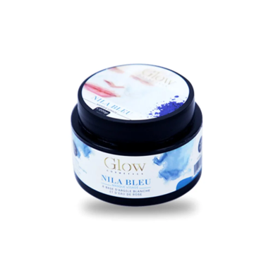 GLOW Masque Eclaircissant Nila Bleu 200ml – Masques visage et gommage | Glow - Visage Tunisie | Miral Parapharmacie