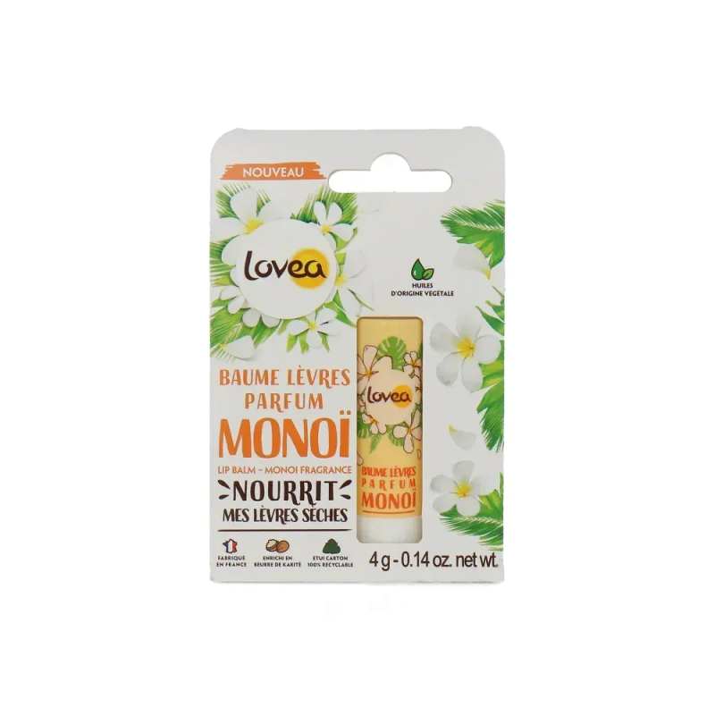 Lovea Baume Levres Parfum Monoï 4g Lovea Baume Levres Parfum Monoï 4g