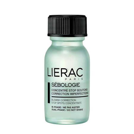 Lierac Sébologie Concentré Stop Boutons Correction Imperfections 15 ml – Soins peau grasse, mixte et acné / Peaux à imperfection