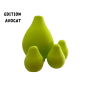 Azal Lot De 4 Éponges Fruit Edition Avocat