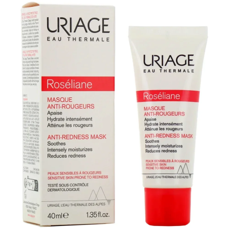Uriage Roséliane Masque Anti Rougeurs 40ml – Crème anti rougeurs - Rosacée et couperose | URIAGE - Visage Tunisie | Miral Paraph