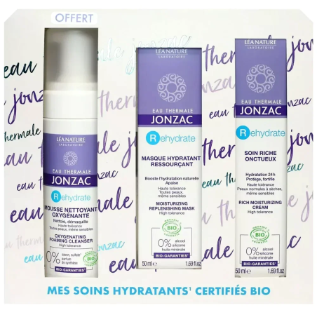 JONZAC Coffret Mes Soins Hydratants Certifies Bio – Soins hydratants et nourrissants / hydratants toutes peaux | Jonzac - Visage