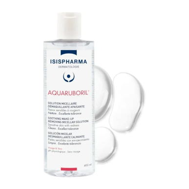Isispharma Ruboril Aquaruboril Solution Micellaire Démaquillante 400ml – Démaquillants, nettoyants visage / Eau micellaire, toni