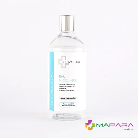 Innovaderm Eau Micellaire 400ml – Démaquillants, nettoyants visage / Eau micellaire, tonique,  | INNOVADERM - Visage Tunisie | M