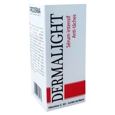 PRODERMA Dermalight Serum Intensif 30ml – soins anti-taches et dépigmentants | Marque de confiance - Visage Tunisie | Miral Para