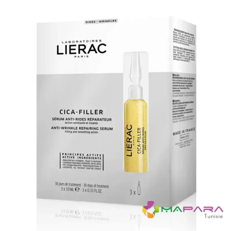 LIERAC Cica-filler Sérum Anti-rides Réparateur 3*10ml – soins anti-âge et anti-rides / Serum anti âge et ride pour l | LIERAC - 
