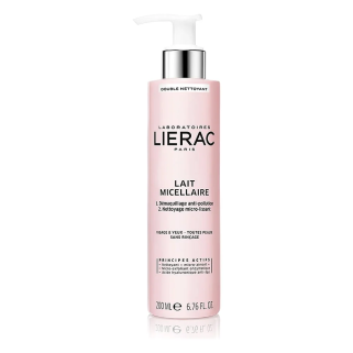 LIERAC Lait Micellaire Double Nettoyant Visage et Yeux 200ml – Yeux et Lèvres / Démaquillants yeux | LIERAC - Visage Tunisie | M