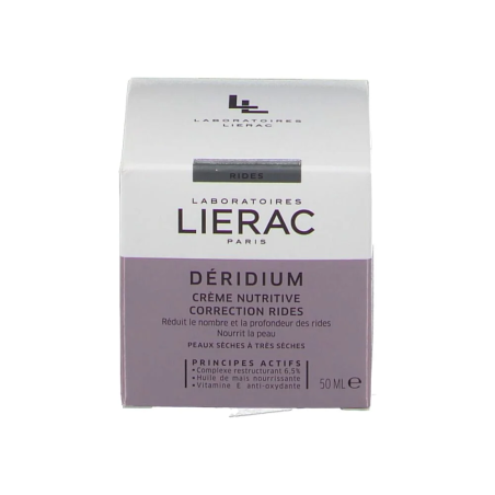 LIERAC Déridium Crème Nutritive 50ml – soins anti-âge et anti-rides / Premières Rides | LIERAC - Visage Tunisie | Miral Paraphar