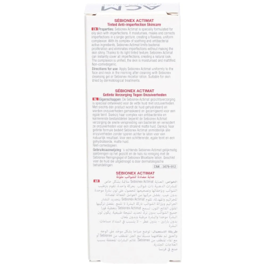 ACM Sébionex Actimat Soin Anti-Imperfections Teinté 40ml – Soins peau grasse, mixte et acné | ACM - Visage Tunisie | Miral Parap