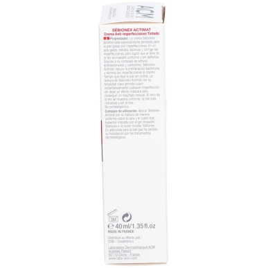 ACM Sébionex Actimat Soin Anti-Imperfections Teinté 40ml – Soins peau grasse, mixte et acné | ACM - Visage Tunisie | Miral Parap