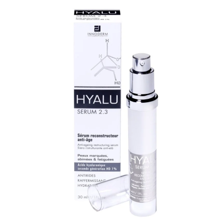 INNODERM Hyalu Anti Age Serum Reconstructeur 2.3 30ml – soins anti-âge et anti-rides / Soin Liftant | Innoderm - Visage Tunisie 