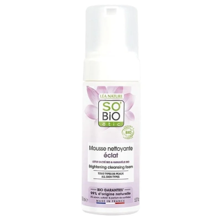 SO BIO Pour une Peau Parfaite Mousse Nettoyante Éclat Lotus Sacré Bio 150ml – Démaquillants, nettoyants visage / Lait, mousse, é
