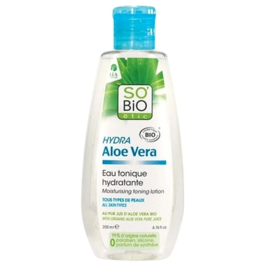 SO BIO Eau Tonique Hydratante 200 ml – Démaquillants, nettoyants visage / Eau micellaire, tonique,  | SO BiO - Visage Tunisie | 