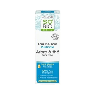 SO BIO Eau de Soin Purifiante Arbre à Thé 100 ml – Soins peau grasse, mixte et acné / Peaux à imperfections | SO BiO - Visage Tu