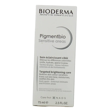 Bioderma Pigmentbio Sensitive Areas Soin Éclaircissant Ciblé 75ml – Soins spécifiques / Eclaircissants | BIODERMA - Corps Tunisi