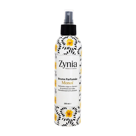 Zynia Brume Parfumée au Monoi 250ml – Soins Corps / Brume pour le Corps | Zynia - Corps Tunisie | Miral Parapharmacie