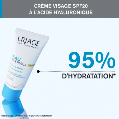 URIAGE Crème d’Eau Légère SPF20 40ml – Soins Corps / Hydratation et Nutrition Corps | URIAGE - Corps Tunisie | Miral Parapharmac