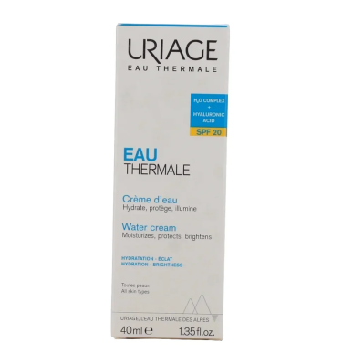 URIAGE Crème d’Eau Légère SPF20 40ml – Soins Corps / Hydratation et Nutrition Corps | URIAGE - Corps Tunisie | Miral Parapharmac
