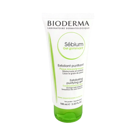 BIODERMA Sebium Gel Gommant Exfoliant Purifiant Peaux Mixtes a Grasses 100ml – Soins Corps / Gommages Exfoliants | BIODERMA - Co