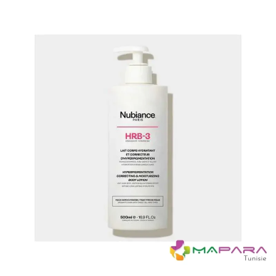 NUBIANCE Lait de Corps Hydratant Correcteur D’hyperpigmentation 500ml | NUBIANCE - Corps Tunisie | Miral Parapharmacie