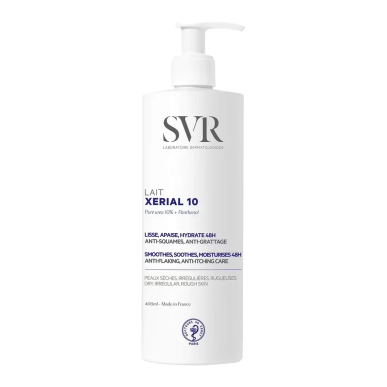 SVR Xerial 10 Lait Corps 400ml – Soins Corps / Lait Hydratant Corps | SVR - Corps Tunisie | Miral Parapharmacie