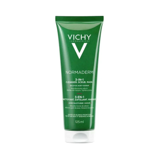VICHY NORMADERM Tri-activ 3 En 1 125ml – Soins Corps / Gommages Exfoliants | Normaderm - Corps Tunisie | Miral Parapharmacie