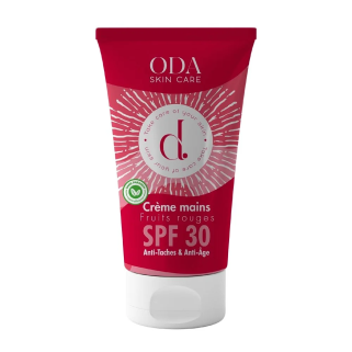 ODA Crème Mains SPF 30 Fruits Rouges 50ml – Soins des mains | ODA Skin Care - Corps Tunisie | Miral Parapharmacie