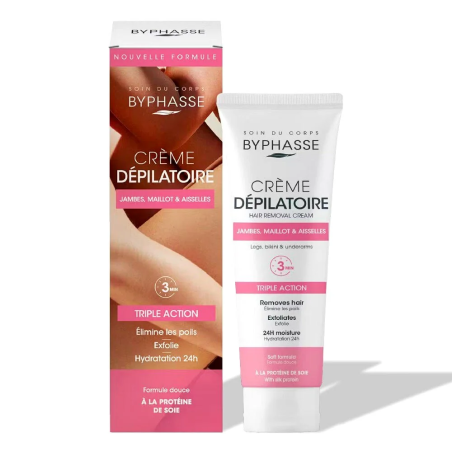 Byphasse Creme Depilatoire Silk Protein 125ml – Epilation | Byphasse - Corps Tunisie | Miral Parapharmacie