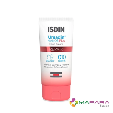 ISDIN Ureadin Manos Plus Creme Mains Reparatrice 50ml – Soins des mains | ISDIN - Corps Tunisie | Miral Parapharmacie