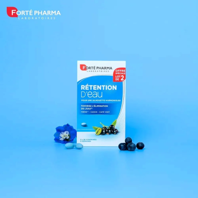 Forté Pharma Rétention d’Eau Enrichi en Frêne, Cassis et Café vert 56 comprimés – Soins minceur | FORTE PHARMA - Corps Tunisie |