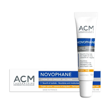 ACM NOVOPHANE Crème Soin des Ongles 15ml – Soins des mains | Novophane - Corps Tunisie | Miral Parapharmacie