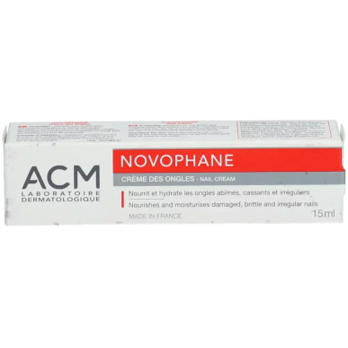 ACM NOVOPHANE Crème Soin des Ongles 15ml – Soins des mains | Novophane - Corps Tunisie | Miral Parapharmacie