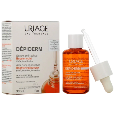 URIAGE Dépiderm Sérum Anti-Taches Booster d’Eclat 30ml – soins anti-taches et dépigmentants | URIAGE - Visage Tunisie | Miral Pa
