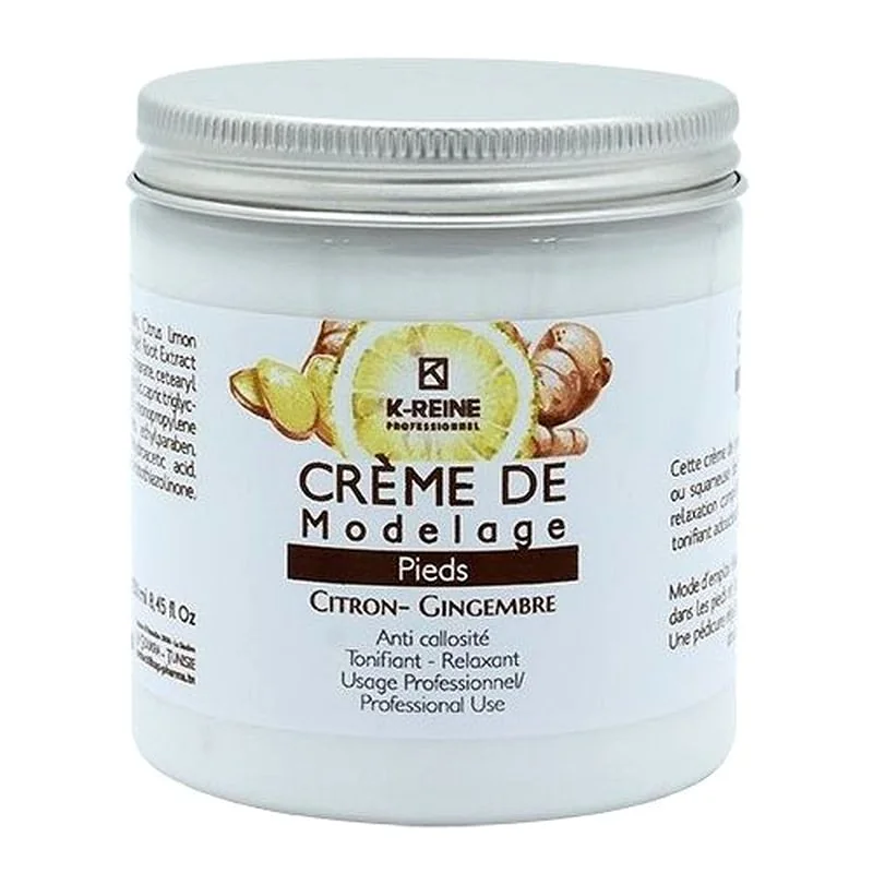 K-REINE Crème De Modelage Pieds Citron Et Gingembre 250ml