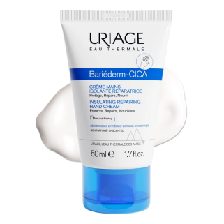 Uriage Bariederm Cica Crème Mains Isolante Réparatrice 50ml – Soins des mains | URIAGE - Corps Tunisie | Miral Parapharmacie