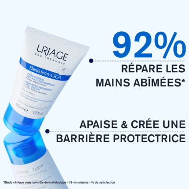 Uriage Bariederm Cica Crème Mains Isolante Réparatrice 50ml – Soins des mains | URIAGE - Corps Tunisie | Miral Parapharmacie